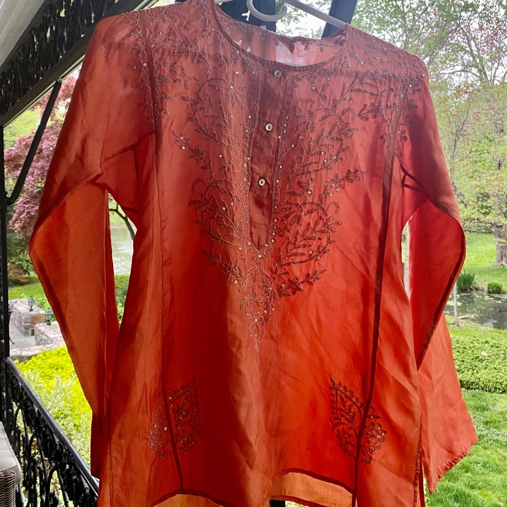 CALYPSO ST BARTHS 100% SILK TOP